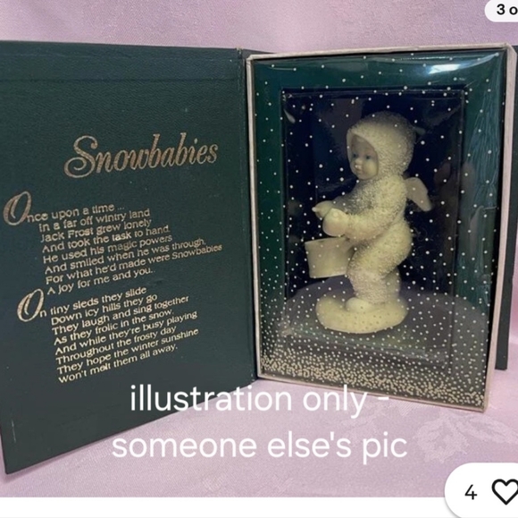 Department 56 Child/Angel Drumming, Snow Baby Series, Shall I Play For You NWOT - Picture 3 of 5